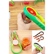 Munico Silikon Çok Yönlü Kutu Açıcı Ergonomik Tasarım 4'ü 1 Arada Kavrama Açıcı Kaymaz Kavanoz Pratik Pro