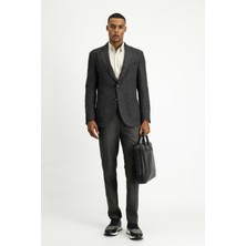 Kiğılı 4 Drop Relaxed Fit Rahat Kesim Desenli Spor Yünlü Ceket