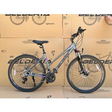 Belderia Trekking 28 Jant Tek Amortisörlü Bisiklet Gri Mor