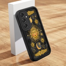 Ucuc Samsung Galaxy A16 Uyumlu Silikon Malzeme Darbeye Dayanıklı Siyah Renkli Kılıf Trend Desenleri