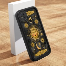 Ucuc Xiaomi Redmi 9C/10A Uyumlu Silikon Malzeme Darbeye Dayanıklı Siyah Renkli Kılıf Trend Desenleri