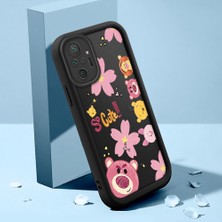 Ucuc Xiaomi Redmi Note 10 Pro Uyumlu Silikon Malzeme Darbeye Dayanıklı Siyah Renkli Kılıf Karikatür Deseni