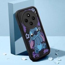 Ucuc Xiaomi Redmi 14C/A4 Uyumlu Silikon Malzeme Darbeye Dayanıklı Siyah Renkli Kılıf Stitch Deseni