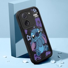 Ucuc Xiaomi 13T PRO/13T Uyumlu Silikon Malzeme Darbeye Dayanıklı Siyah Renkli Kılıf Stitch Deseni