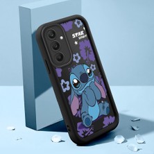 Ucuc Samsung Galaxy S25 Uyumlu Silikon Malzeme Darbeye Dayanıklı Siyah Renkli Kılıf Stitch Deseni