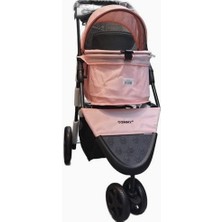 Delixa Tommy Evcil Hayvan Arabası 86X46X94,5CM Pembe Max 15 kg