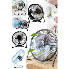 Munico USB Tak Çalıştır 4 Bıçaklı Mini 14 cm Klima Soğutucu Vantilatör Sessiz Masaüstü Tv Ofis Ev Yatak Oda