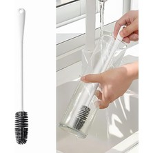 Delixa Kanji Uzun Saplı 360° Silikon Biberon ve Şişe Temizleme Fırçası – Dar Ağızlı Kaplar Için Etkili Temi