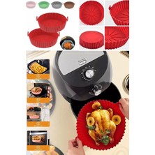 Munico Airfryer Hava Fritözler Fırın Tepsisi Kızarmış Tavuk Sepeti Mat Hava Silikon Yapışma Engelleyici Pro
