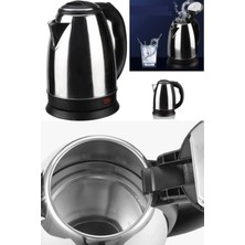 Munico Yarımküre Paslanmaz Çelik Elektrikli Su Isıtıcısı Kaynayan Kettle 1800 ml Hacimli Lüx Ömürlük Kettle