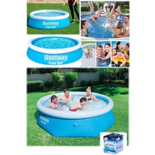 Munico 10 Kişilik Bahçede Doldurulabilir Pratik Kurulum Eğlenceli Yüzme Havuz 183 x 51 cm Serinletici Havuz