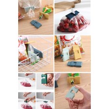 Munico 6 Adet Poşet Torba Paket Jiletin Kapatma Sıkıştırma Hava Kesme Aparatı Ambalaj Kapatma Aparatı Cips