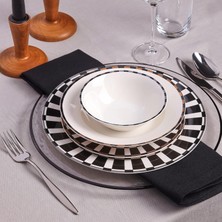 Delixa Aries Siyah 24 Parça Yemek Takımı