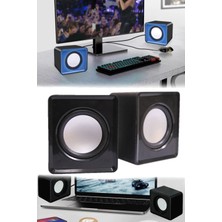 Munico Kablolu Oyuncu Hoparlörü Tv Bilgisayar Pc Leptop 2'li Hoparlör Masaüstü Müzik Speaker Fişli 3.5mm