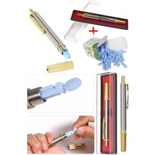 Munico Akıllı Basmalı Profesyonel Iğneli Akupunktur ve Hacamat Kalemi Fizyoterapi Seti Masaj Aleti Çelik