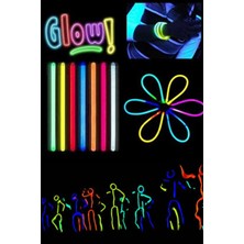 Munico Konser Bileklik Aydınlatma Bilek Parti Işıklı Forforlu Doğal Neonlu Lüx Stick 15 Adet