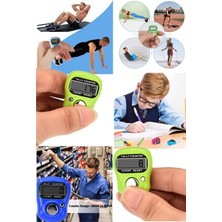 Munico Cami Dua Sayacı LCD Elektronik Dijital Ekran Parmak Yüzük El Uyarı Işaretleyici ve Sıra Parmak Ölçer