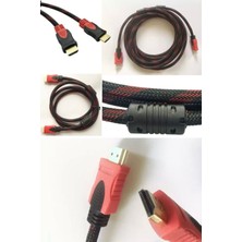 Munico 3 Metre Uzaltma Kablosu Hasır Tv Projektör Kablosu Pc Ps Için Uygun Aparat Full Hd 1080P Hdmı Uyumlu