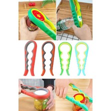 Munico Kavanoz Açıcı 4 In 1 Arada Çok Işlevli Kutu Açıcı Şişe Açıcı Kiti Silikon Saplı Kavrama Şişe Anahtar