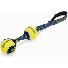 Delixa Köpek Oyuncağı, Yüzen, Tutamaçlı Iki Tenis Topu, Mavi/sarı, 44X6,3X6,3CM