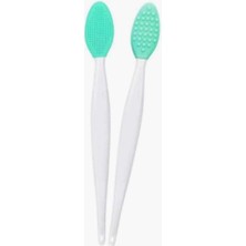 Delixa Buffer® 2 Adet Dudak Burun Fırçası Peeling Etkili Gözenek Siyah Nokta Temizleyici Akne Giderici Çift