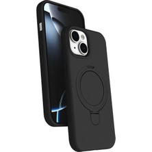 Mobify iPhone 14 Kılıf Stant Özellikli Magsafe Halkası Olan Şık Kadet Premium Kapak