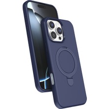 Mobify iPhone 16 Pro Max Kılıf Stant Özellikli Magsafe Halkası Olan Şık Kadet Premium Kapak