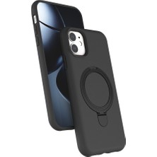 Mobify iPhone 11 Kılıf Stant Özellikli Magsafe Halkası Olan Şık Kadet Premium Kapak