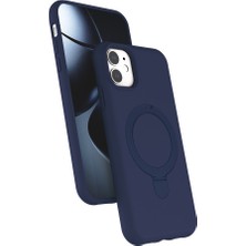 Mobify iPhone 11 Kılıf Stant Özellikli Magsafe Halkası Olan Şık Kadet Premium Kapak