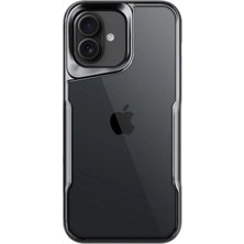 Mobify iPhone 16 Plus Kılıf Kenarları Lazer Renkli Şık Premium Silikon Kapak