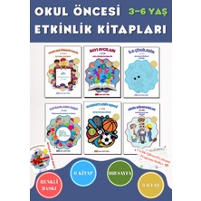 Anonim Yayıncılık 3–6 Yaş Okul Öncesi Eğitici Etkinlik Seti 6 Kitap + Mini Boyama Kitabı ve Aylık Etkinlik Planı Hediyeli