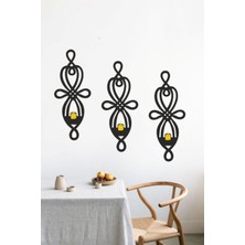 Melbay Lazer Duvar Dekorasyon Ürünleri Ahşap Duvar Mumluğu Dekoru