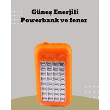 Mestore Güneş Paneli Destekli Powerbank ve LED Işıldak – 10000 Mah, Çift Usb, Outdoor Kullanım Için