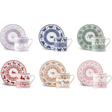 UltraMint Şık 6'lı Kahve Fincanı Seti 90 Ml, Zarif ve Kullanışlı Tasarım