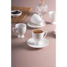 UltraMint Şık 6 Kişilik 90 ml Kahve Fincan Takımı Seti