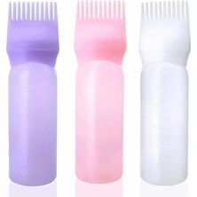 Delixa Doldurulabilir Taraklı Saç Boyama ve Saç Bakım Şişesi, Saç Boyama Aplikatörü Taraklı Tekrar Kullanıl