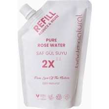Delixa Natural Gül Suyu Gözenek Sıkılaştırıcı Aydınlatıcı ve Arındırıcı Tonik Refill 200 ML%100 Doğal ve Sa