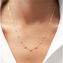 Ariş Pırlanta İtalyan Model Dorika Toplu Altın Kolye