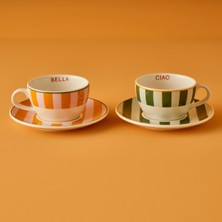 UltraMint Iki Renkli Çay Fincanı Seti, 270 Cc, Şık ve Zarif Tasarım