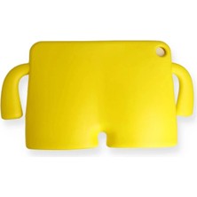 BT Teknik Apple Ipad Pro 13 (2024) Karakter Tablet Silikon - Sarı