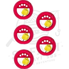 Safari Av Küspeli Kasnak El Oltası 5 Adet 4 Iğneli