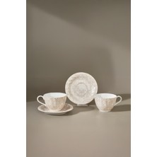 UltraMint Şık ve Dayanıklı 2 Kişilik 220 ml Çay Fincanı Seti