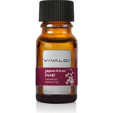 Vivaldi Home Japon Kiraz Çiçeği Esansiyel Yağ 10 ml Aromaterapi İçin Şık Cam Şişede Yoğun Aroma
