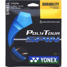 Yonex Poly Tour Spin 1.20 / 12M Tenis Kordajı - Kobalt Mavi