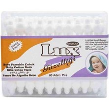 Delixa Lux Pamuklu 60 Adet Bebek Kulak Çubuğu