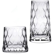 UltraMint Şık 12'li Bardak Seti, 6 Uzun ve 6 Kısa, Estetik ve Kullanışlı Tasarım