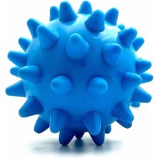 Delixa Tasma Market Mavi Zilli Diş Kaşıma Ödül Maması Konulabilen Köpek Topu Oyuncağı Mavi