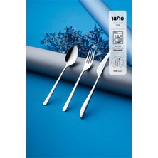 UltraMint Şık 18 Parça 6 Kişilik Tatlı Çatal Kaşık Bıçak Seti