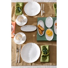 UltraMint Şık 30 Parça Porselen Kahvaltı Takımı - 6 Kişilik Set