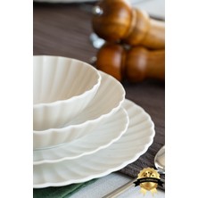 UltraMint 24 Parça 6 Kişilik Şık Yalın Yemek Takımı Seti